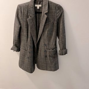 Awesome wool plaid vintage jacket. 80s publishing house vibes.